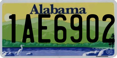 AL license plate 1AE6902