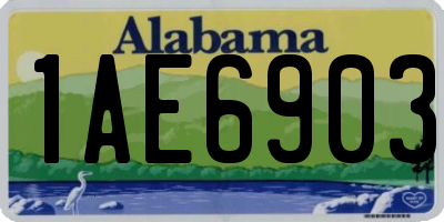 AL license plate 1AE6903