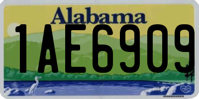 AL license plate 1AE6909