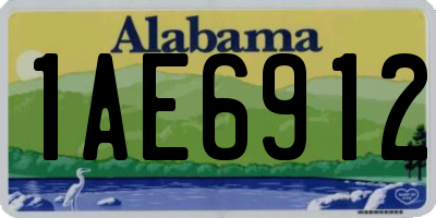 AL license plate 1AE6912