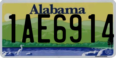 AL license plate 1AE6914