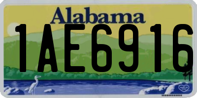 AL license plate 1AE6916