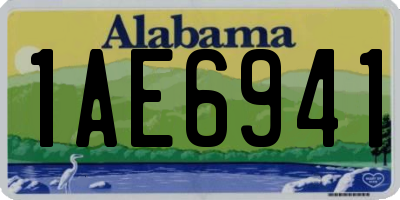 AL license plate 1AE6941