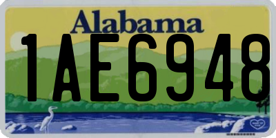 AL license plate 1AE6948