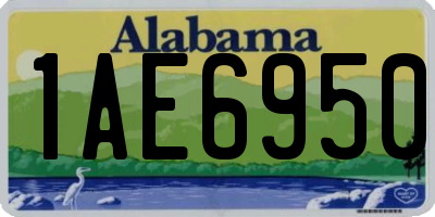 AL license plate 1AE6950