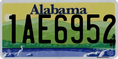 AL license plate 1AE6952