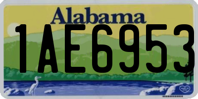 AL license plate 1AE6953