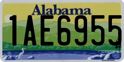 AL license plate 1AE6955