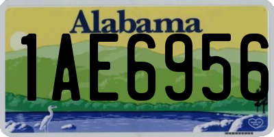 AL license plate 1AE6956