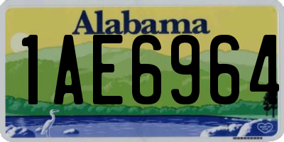 AL license plate 1AE6964