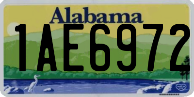 AL license plate 1AE6972