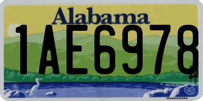 AL license plate 1AE6978