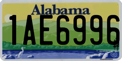 AL license plate 1AE6996