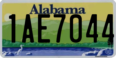 AL license plate 1AE7044