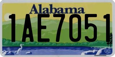 AL license plate 1AE7051