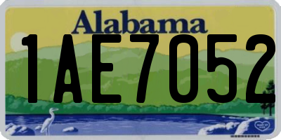 AL license plate 1AE7052