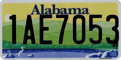 AL license plate 1AE7053