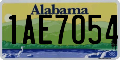 AL license plate 1AE7054