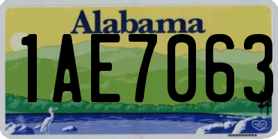 AL license plate 1AE7063