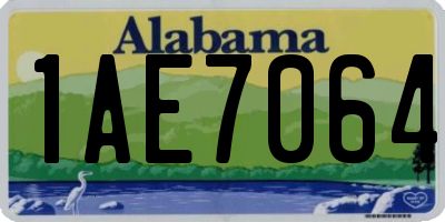 AL license plate 1AE7064