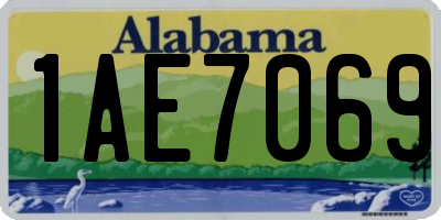 AL license plate 1AE7069