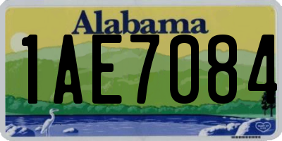 AL license plate 1AE7084