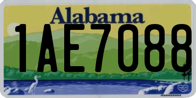 AL license plate 1AE7088