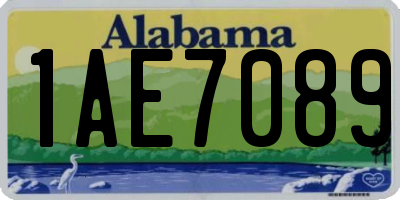 AL license plate 1AE7089