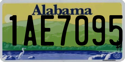 AL license plate 1AE7095
