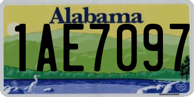 AL license plate 1AE7097