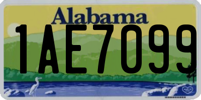 AL license plate 1AE7099