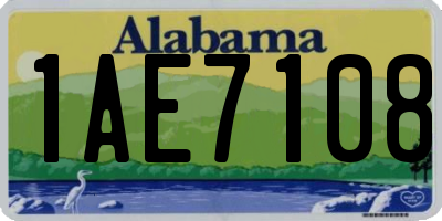 AL license plate 1AE7108