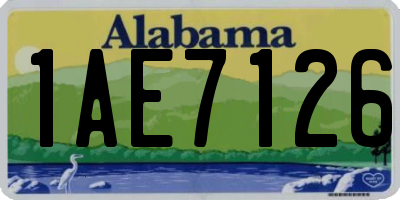 AL license plate 1AE7126