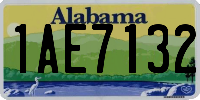 AL license plate 1AE7132