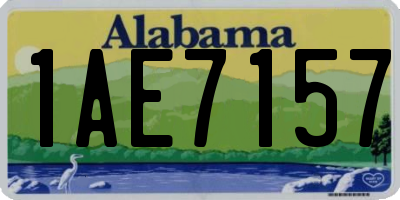 AL license plate 1AE7157
