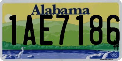 AL license plate 1AE7186