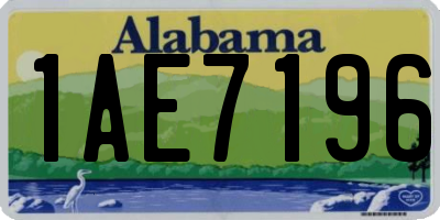 AL license plate 1AE7196