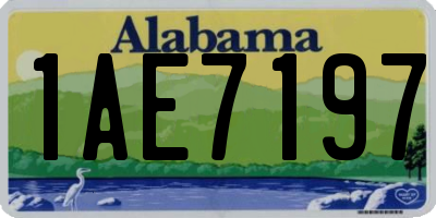 AL license plate 1AE7197