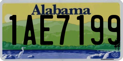 AL license plate 1AE7199