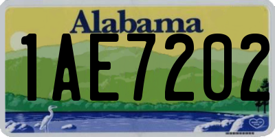 AL license plate 1AE7202