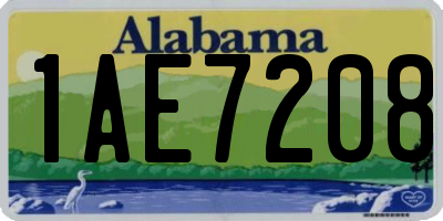 AL license plate 1AE7208