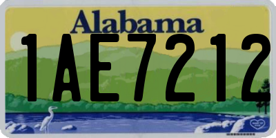 AL license plate 1AE7212