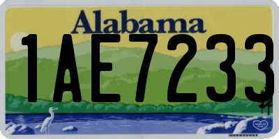 AL license plate 1AE7233