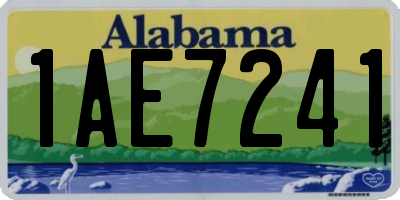 AL license plate 1AE7241