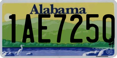 AL license plate 1AE7250