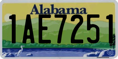 AL license plate 1AE7251