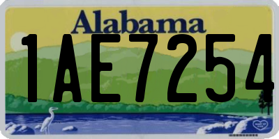 AL license plate 1AE7254
