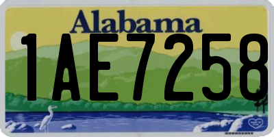 AL license plate 1AE7258