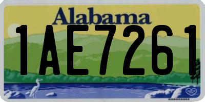AL license plate 1AE7261