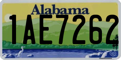 AL license plate 1AE7262